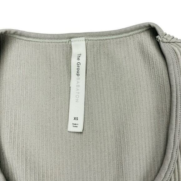 Aritzia Babaton Balsam Seamless Ribbed Long Sleeve Top XS - Picture 3 of 4